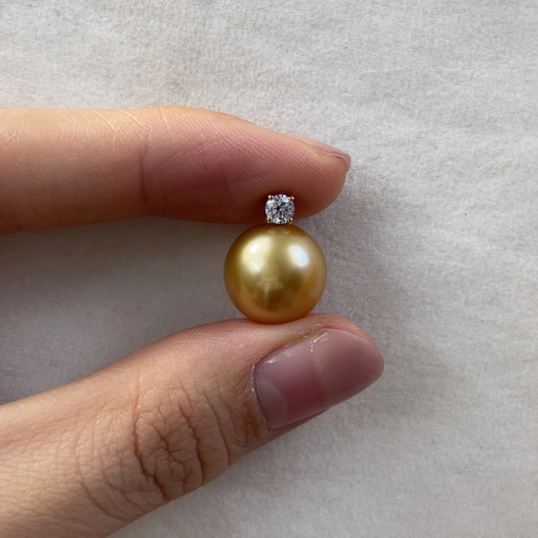 海水珍珠18K金镶嵌颈饰