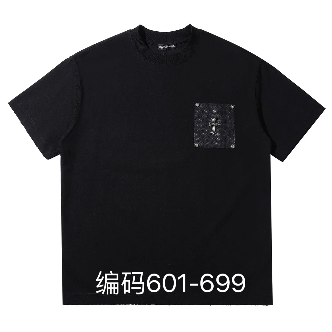 【编码601-699】2024潮流新款百搭休闲宽松T恤（男女同款）