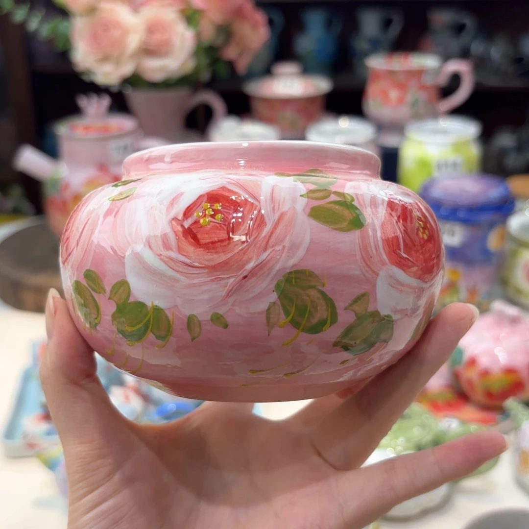 景德镇手绘高温釉下彩陶瓷茶具