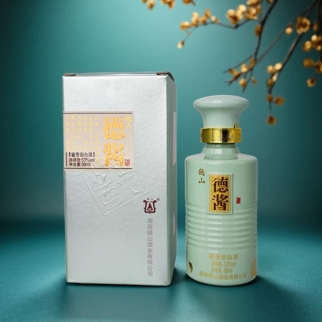 德山德山德酱酱香型白酒醇厚顺滑优级礼盒装53度99ml小瓶装