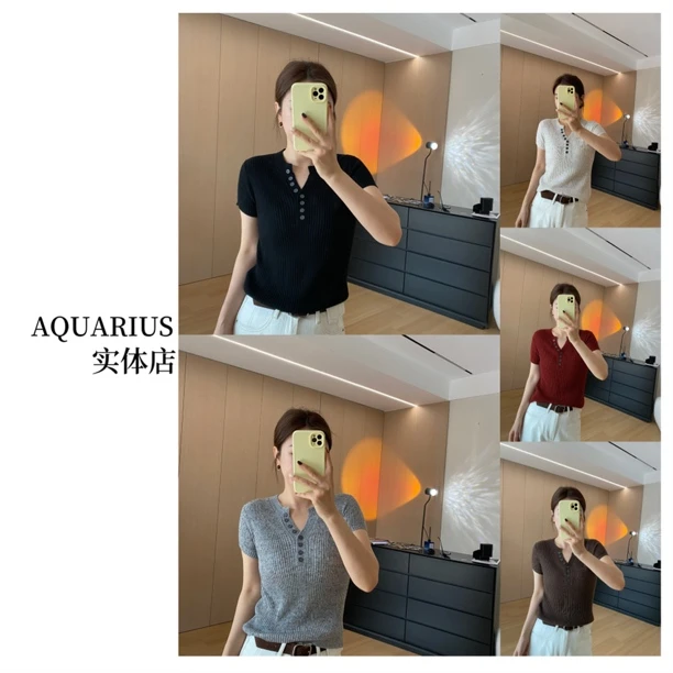 【AQUARIUS 】（多巴胺）软糯针织上衣89910