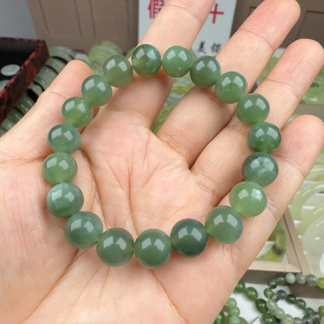 蛇纹石玉未镶嵌手链