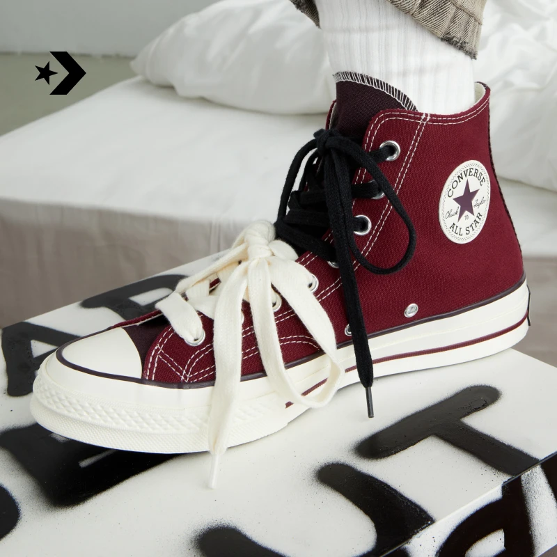 【深酒红色】匡威1970S新品运动男女高帮休闲板鞋CONVERSE A17904C