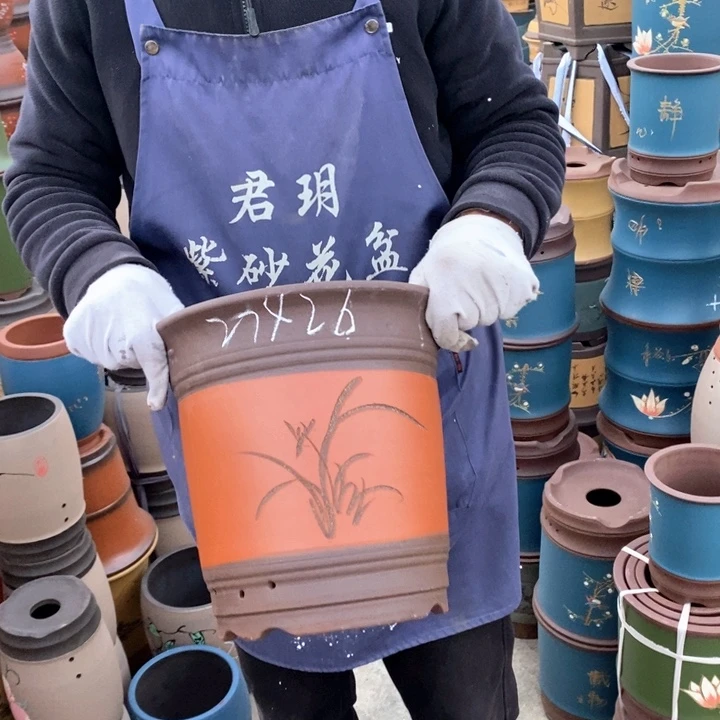 紫砂花盆紫砂花盆