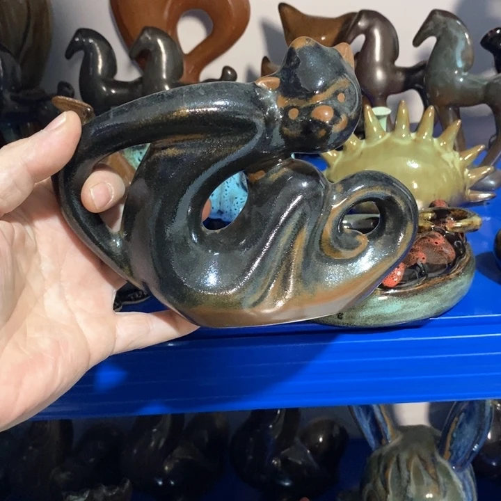 瓷片窑变猴子一个颜色随意挑