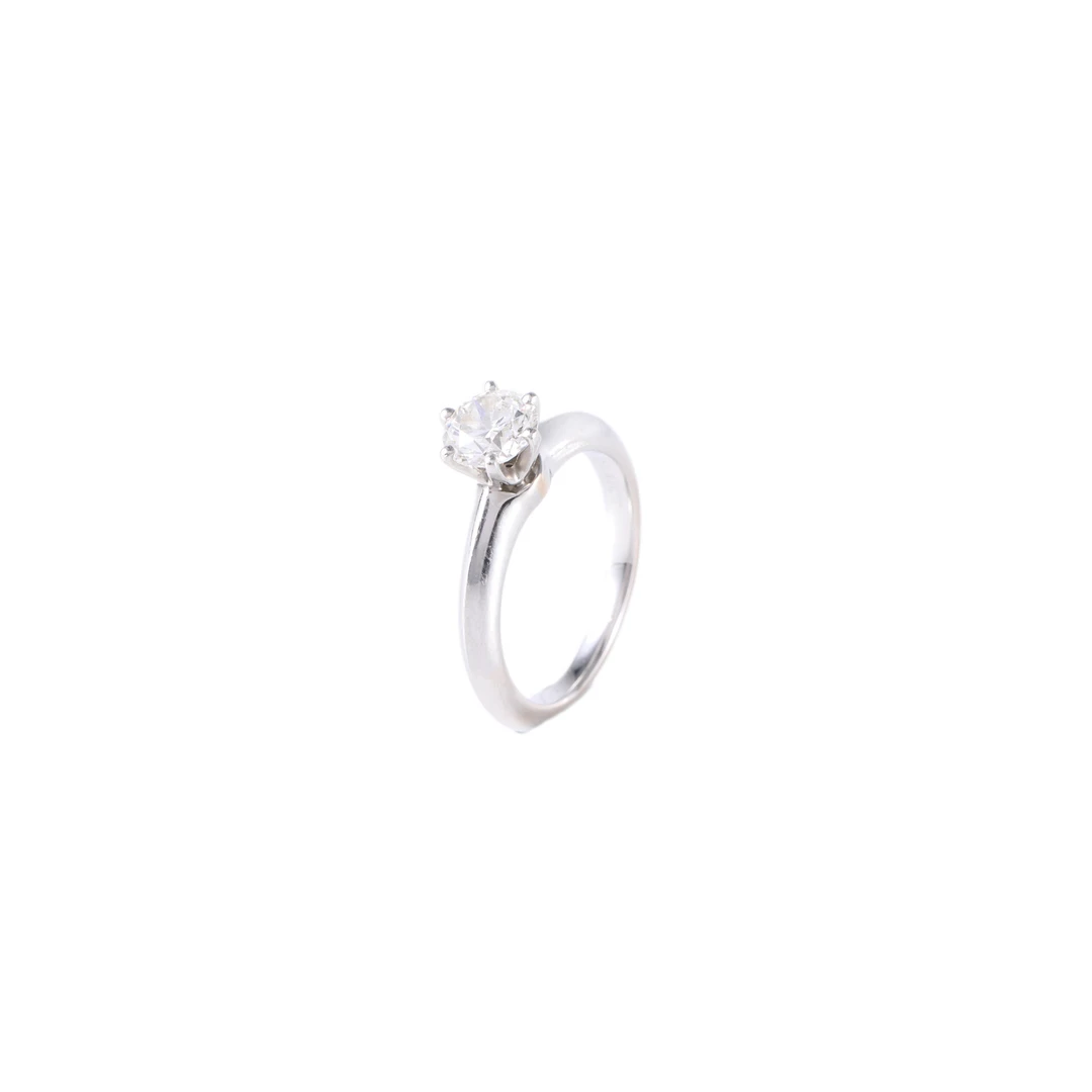 99新 Tiffany & Co./蒂芙尼 小花6欢 钻戒 0.81克拉 I色 VS2 49