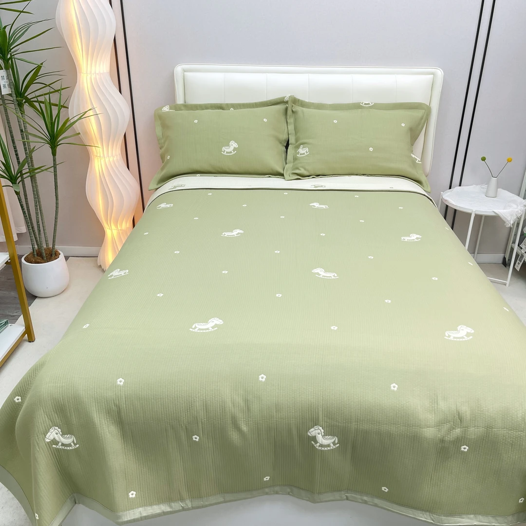 【大尺寸超全棉床盖】100%面双面加厚秋冬保暖床盖枕套超柔软不跑床