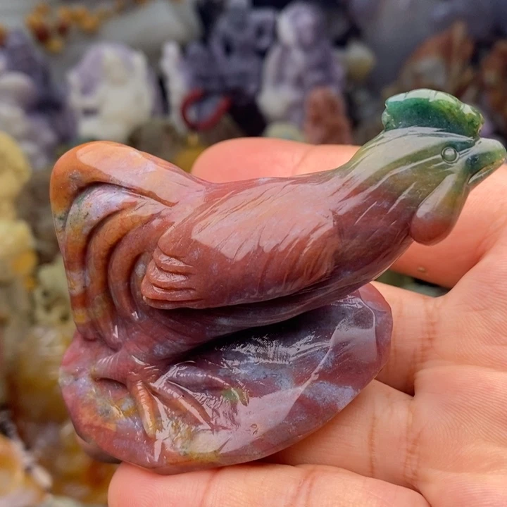 玛瑙/玉髓未镶嵌小摆件