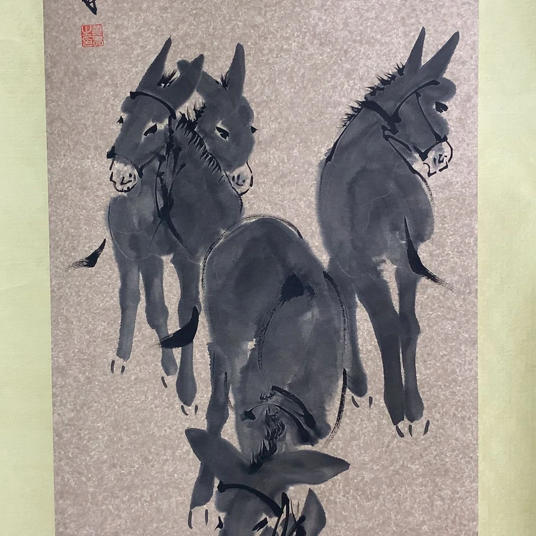 带灯款书画艺术作品多次在