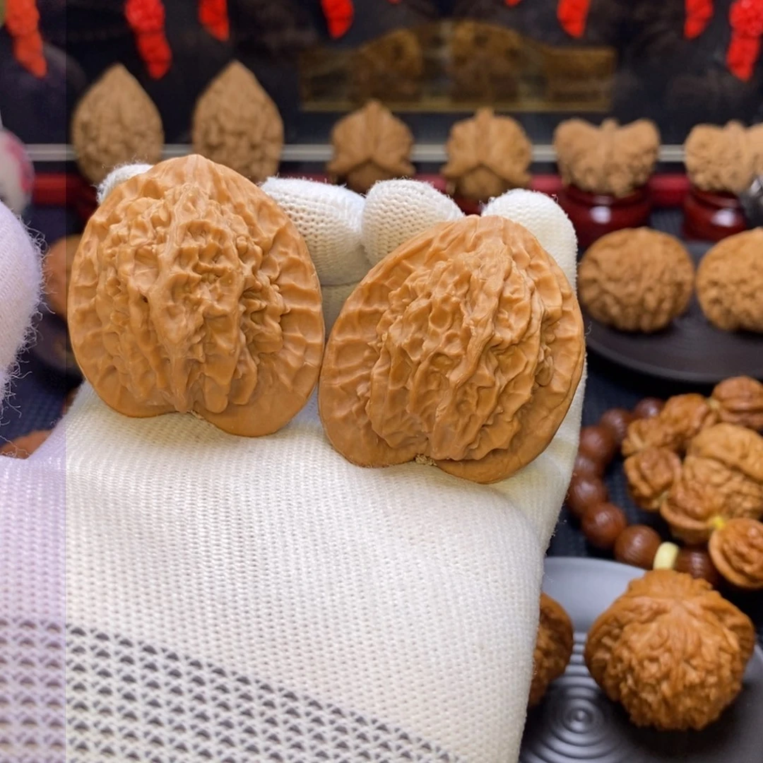 文玩核桃吊坠猛*京八对 天残脚 精品40