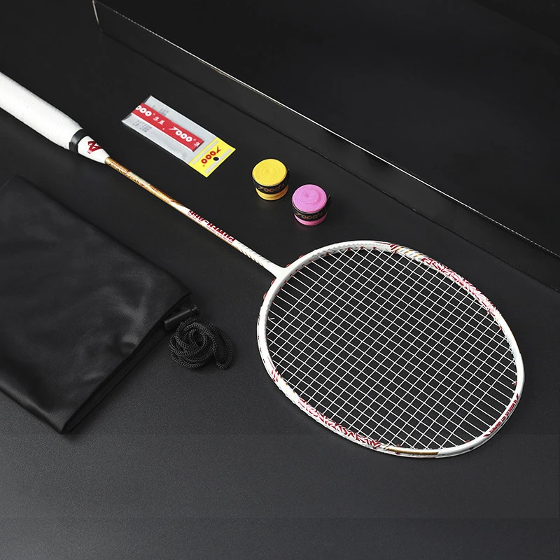 德国羽毛球拍全碳素超轻单拍进攻型4U100ZZ羽毛球拍高磅数