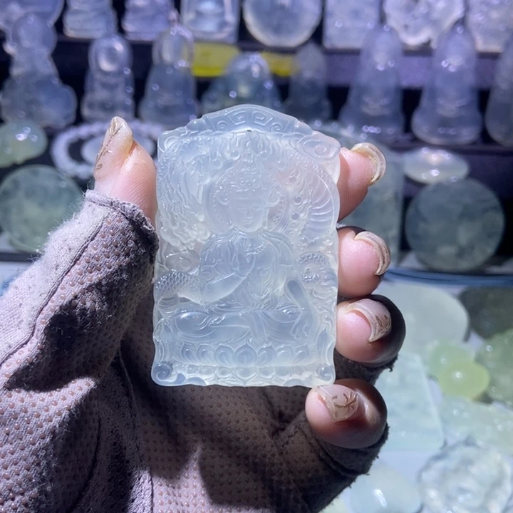 岫玉未镶嵌吊坠吊坠