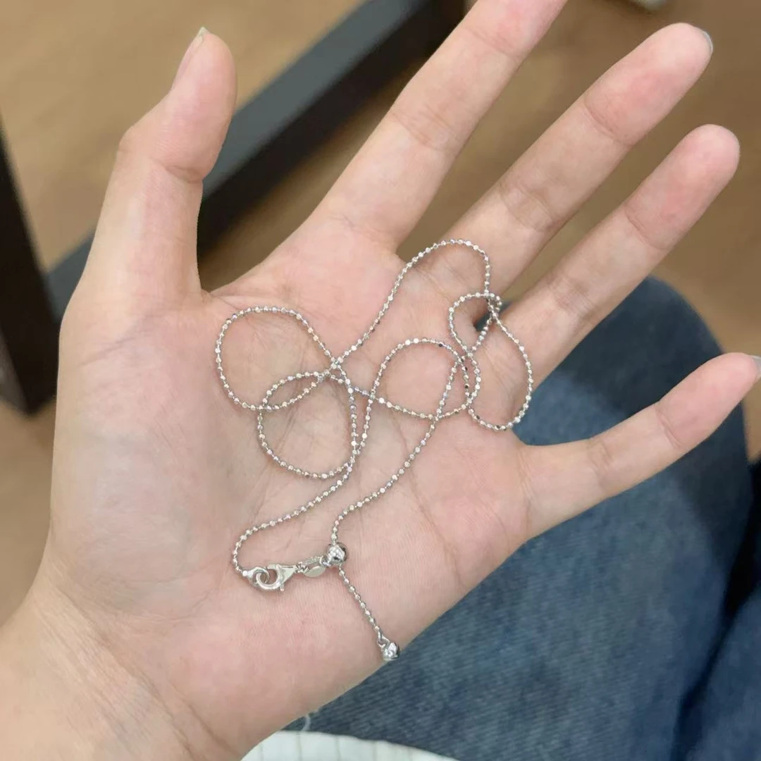 链子925银 【闪珠万能链】素链项链短款小众轻奢简约气质日韩时尚