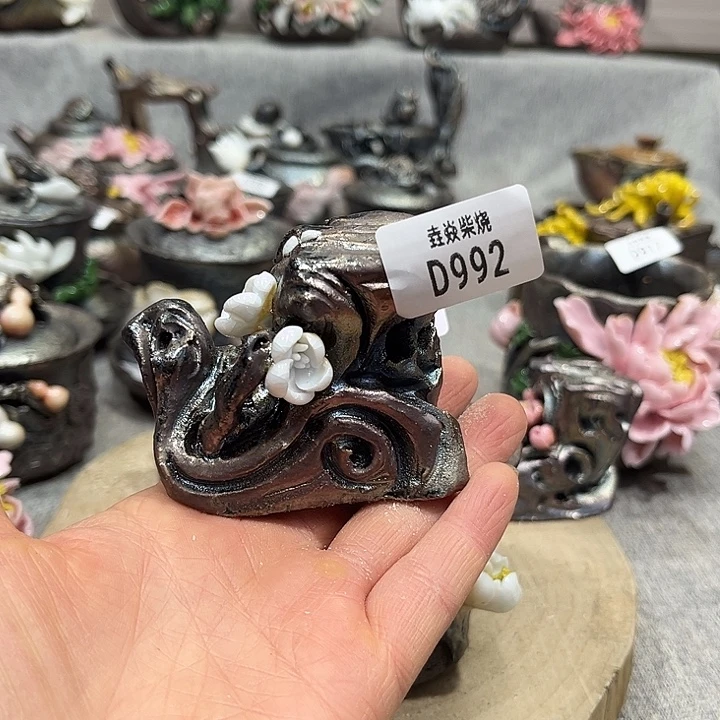 清***子垚焱柴烧茶具分享