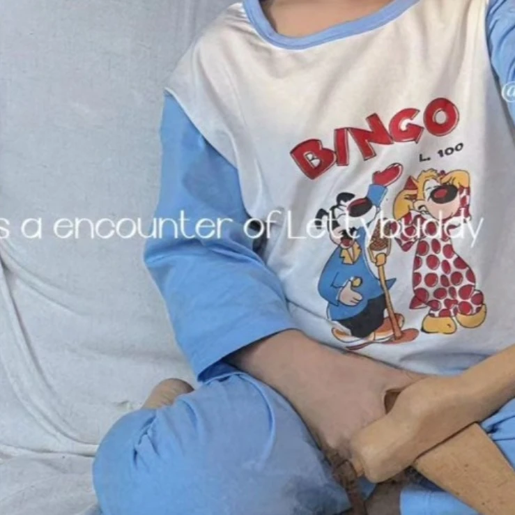 蒂舒适百搭长袖套装08