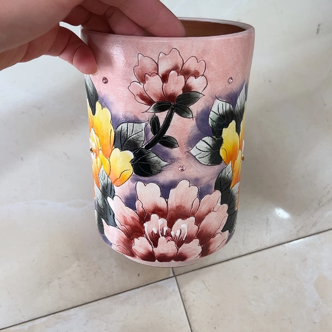 景德镇炫彩手绘口10.5高16