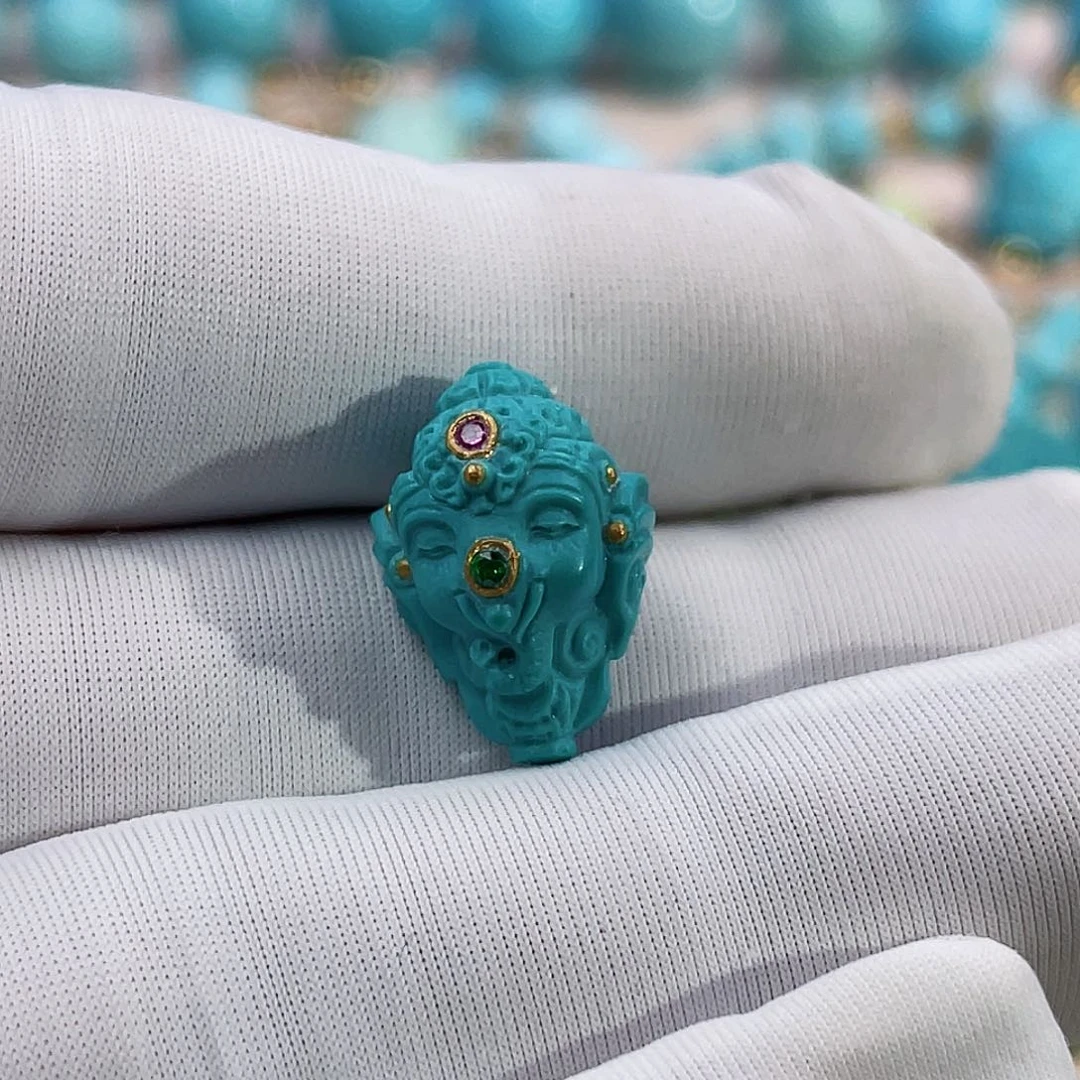 绿松石珠宝奇石未镶嵌