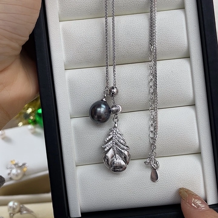 海水珍珠颈饰银S925镶嵌