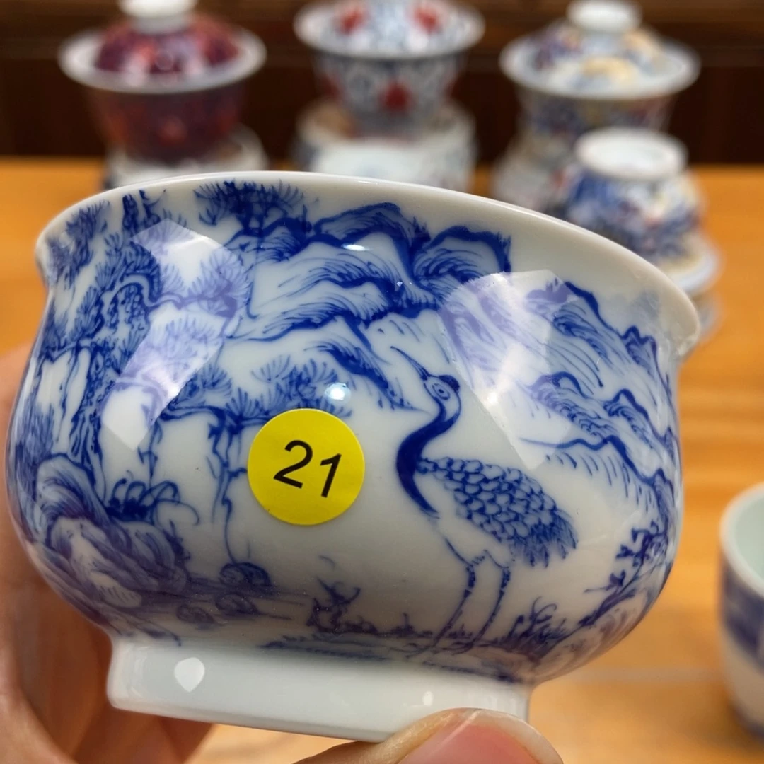 手绘现代茶具非古董