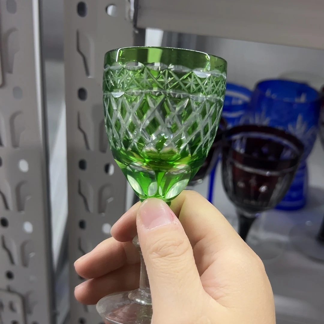 水晶玻璃平底款微瑕一个