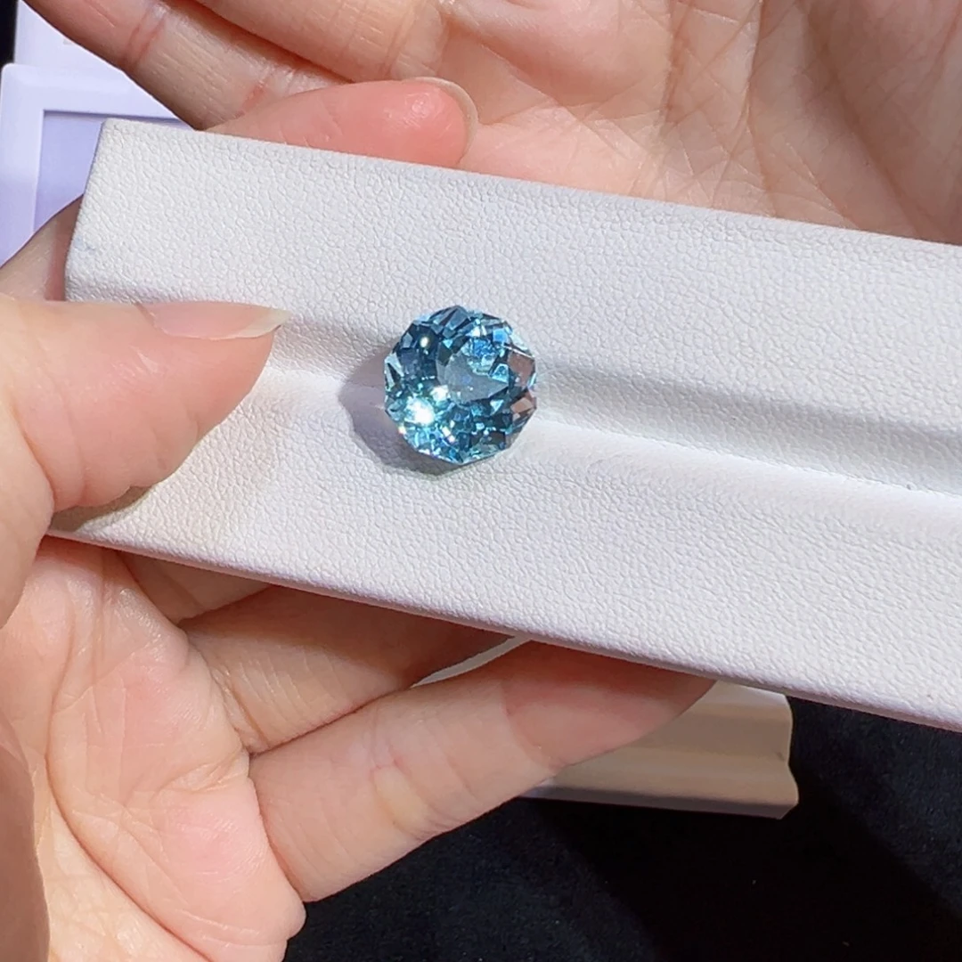 托帕石裸石8.8ct天空蓝