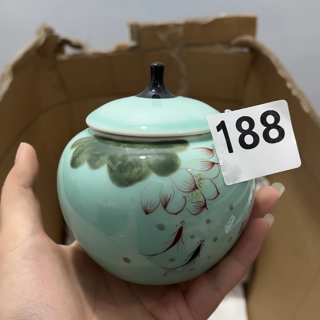 瓷片茶摆件工艺品摆件666