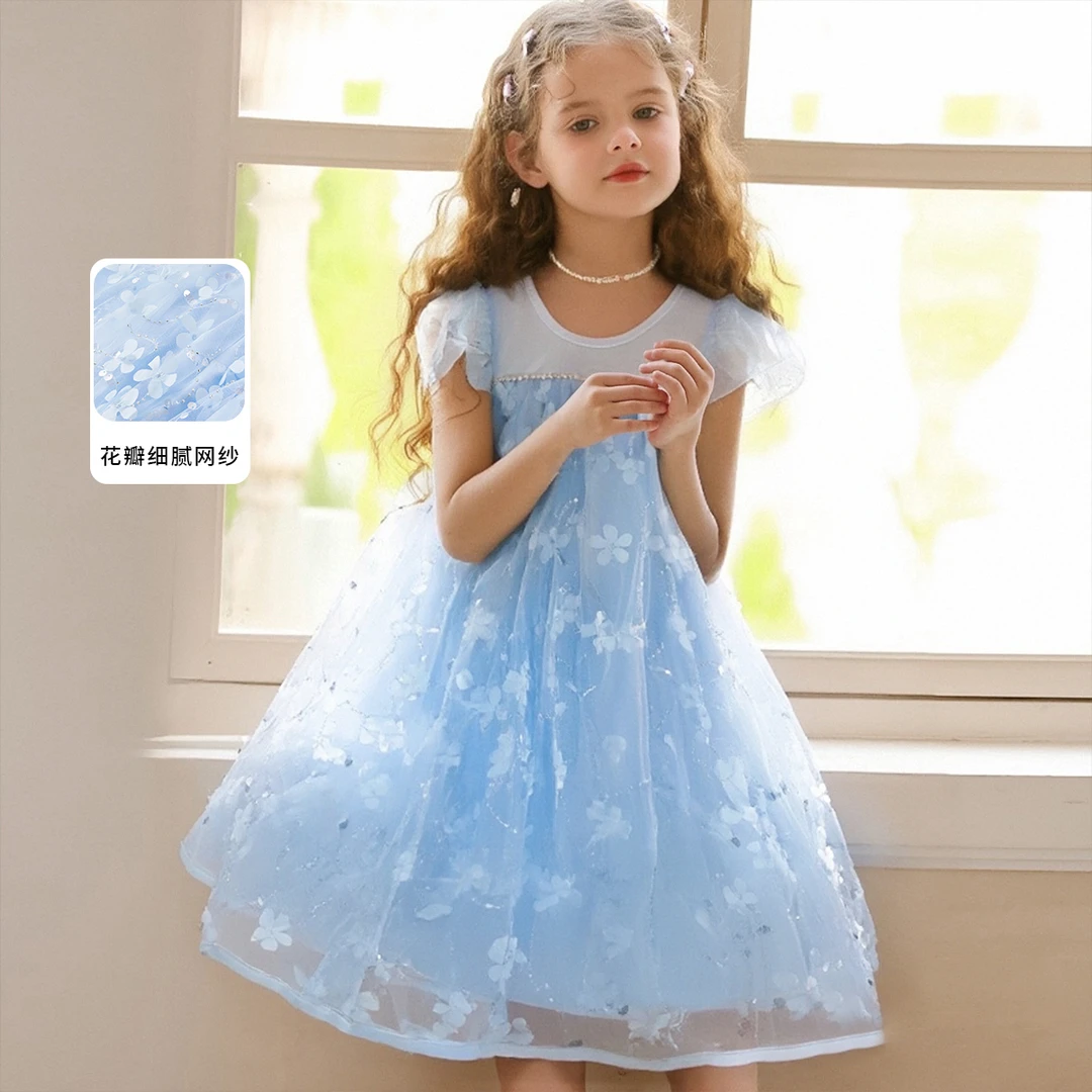 Disney/迪士尼2025年新款夏季儿童连衣裙夏款2025年夏装女童童装