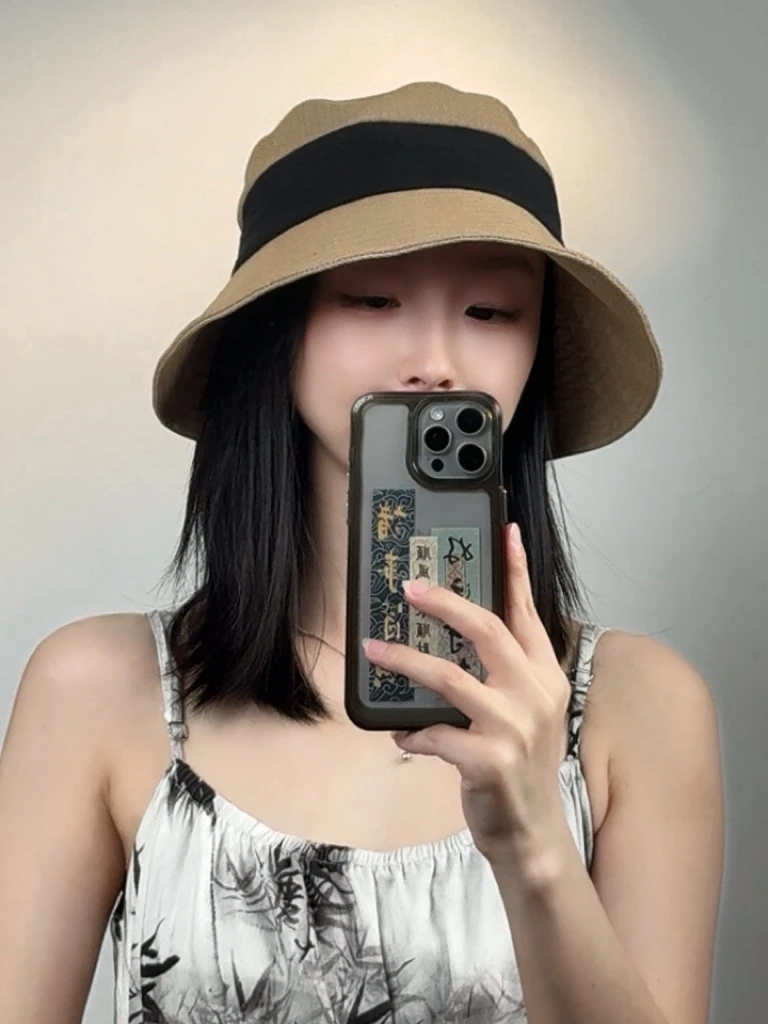高货系列之和纸后开叉渔夫帽～夏季女大檐防晒遮阳帽显脸小百搭潮