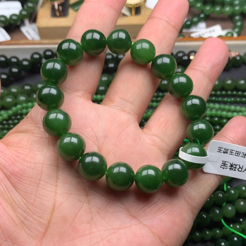 【闪购商品】未镶嵌手链和田玉（碧玉）醉**风12