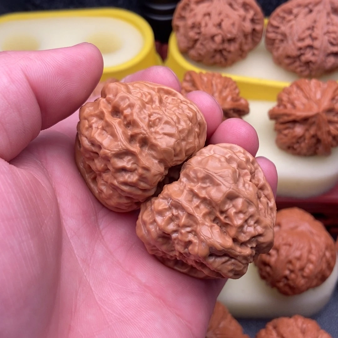 文玩核桃把件微***笑金蟾42