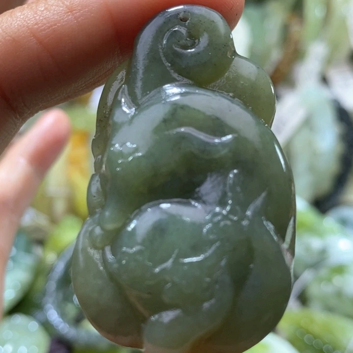 未镶嵌岫玉岫玉吊坠