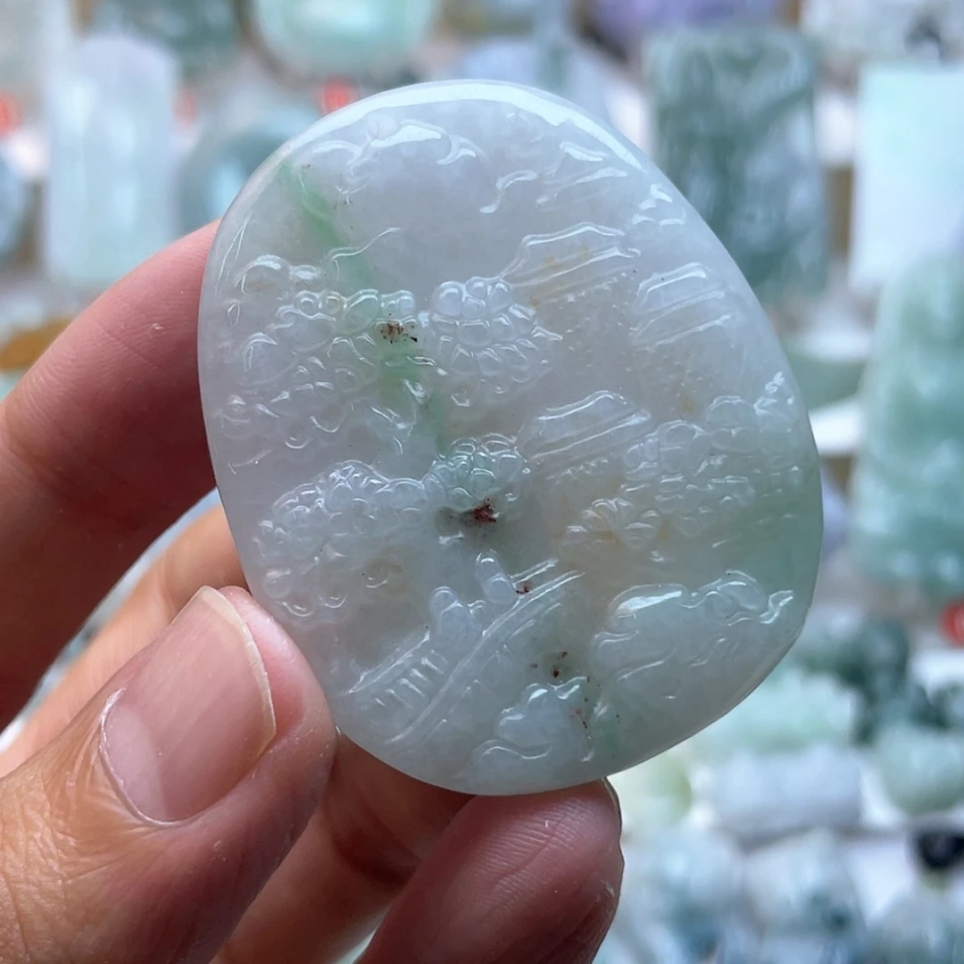 【闪购商品】颈饰未镶嵌翡翠山水