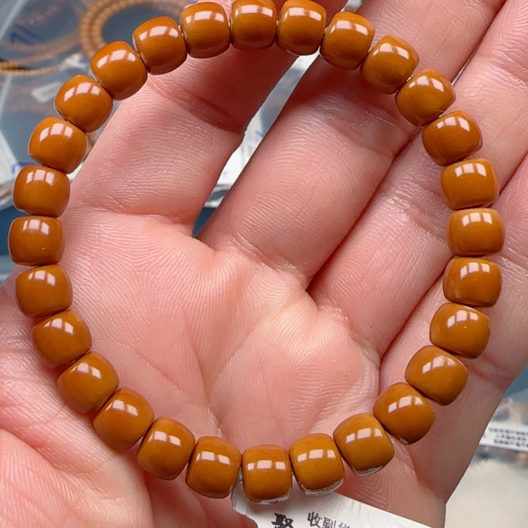 橄榄核手串老挝SSS级核尖极限弧尺寸7.9