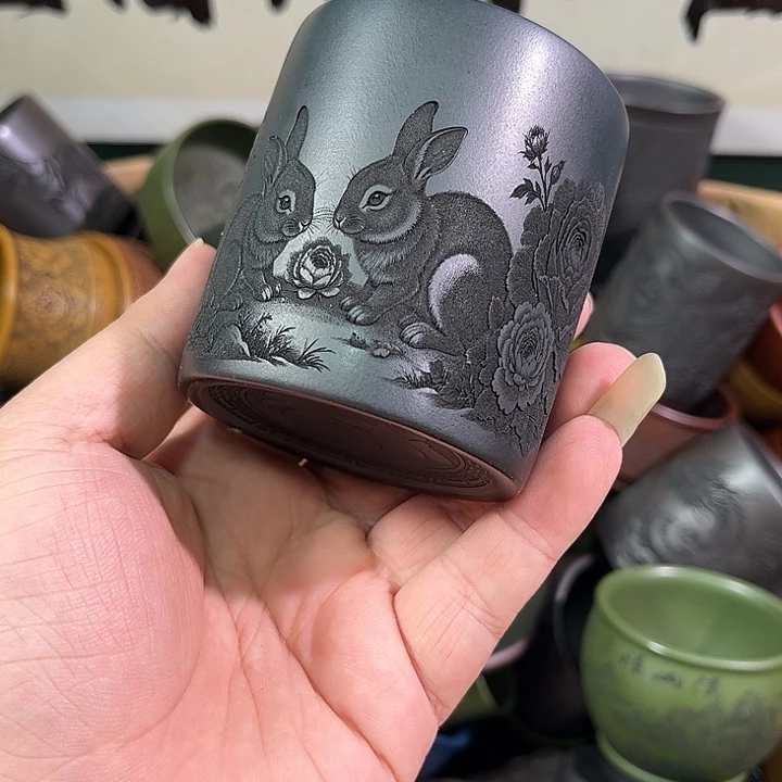 茶杯紫砂全手工紫砂主人杯