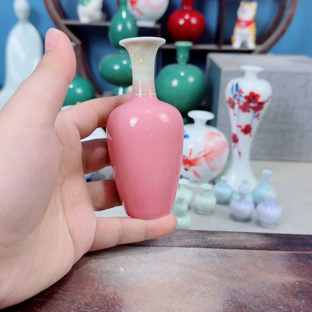 陶瓷手工小花器摆件