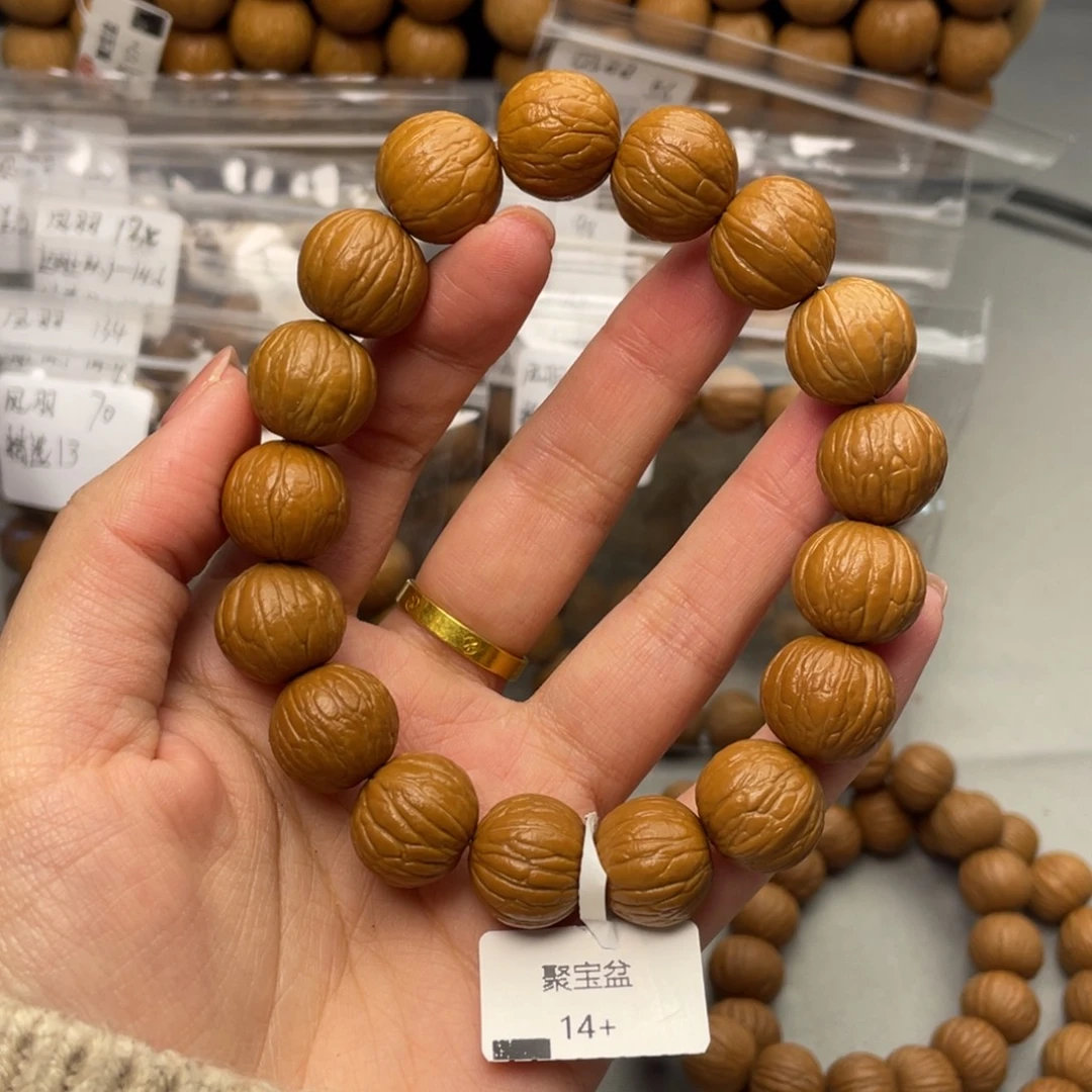 崽***鸭猴头核桃手串聚宝盆14尺寸