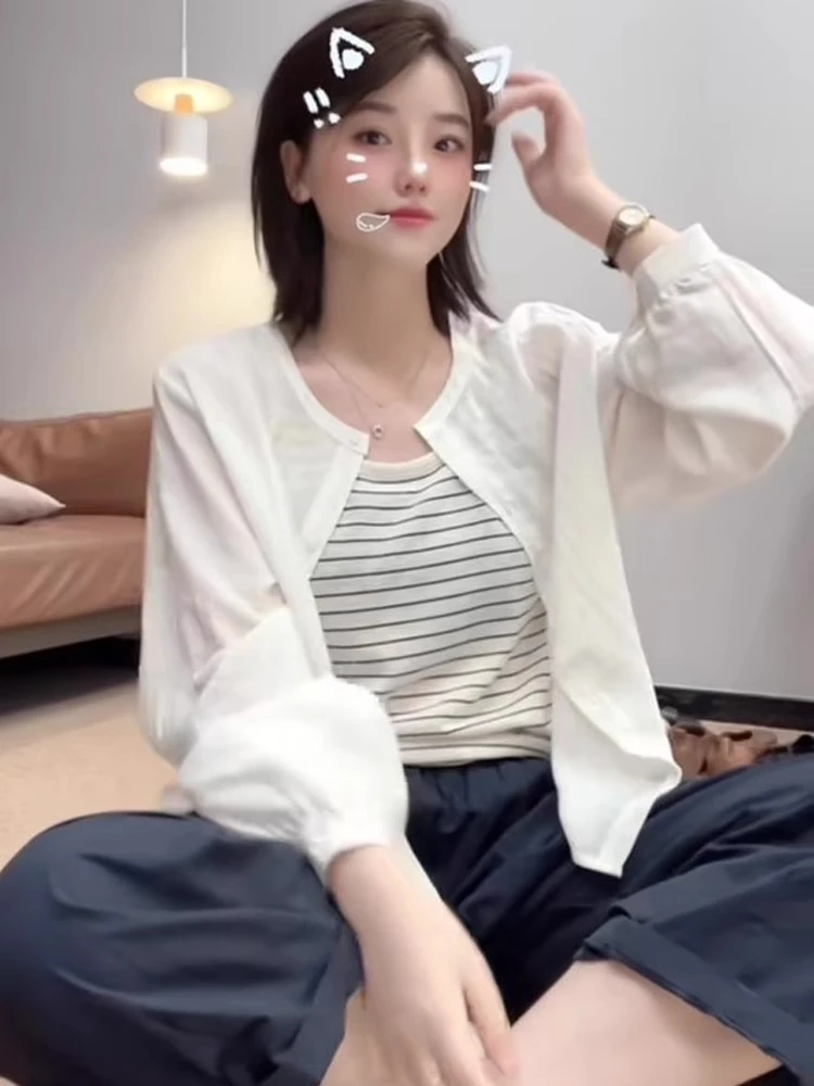 防晒衬衫女长袖夏季2025新款宽松外穿上衣防晒衣薄款外套