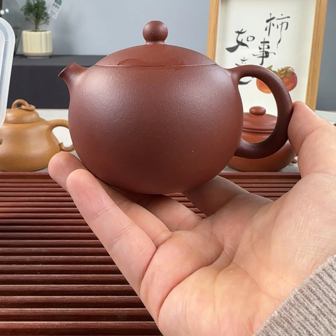 紫砂茶壶有****生微瑕西施底槽青