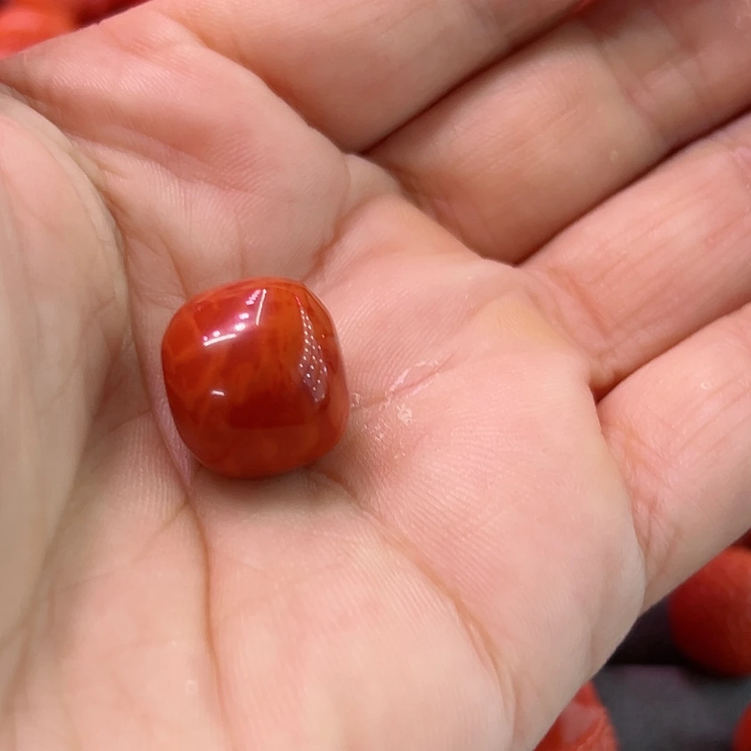 南红玛瑙珠子未镶嵌無*