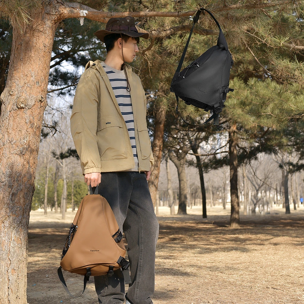 户外男士运动胸包多功能单肩包休闲便携斜挎包骑行胸包大容量女包