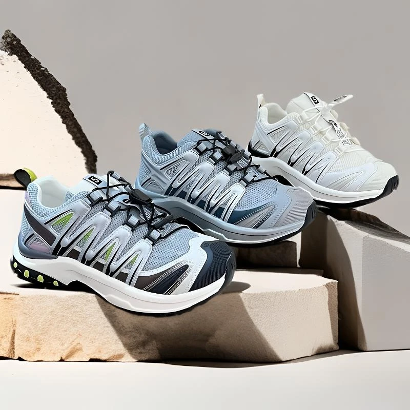 户外登山跑步鞋男女款老爹鞋女厚底春夏款运动鞋网面透气休闲鞋女