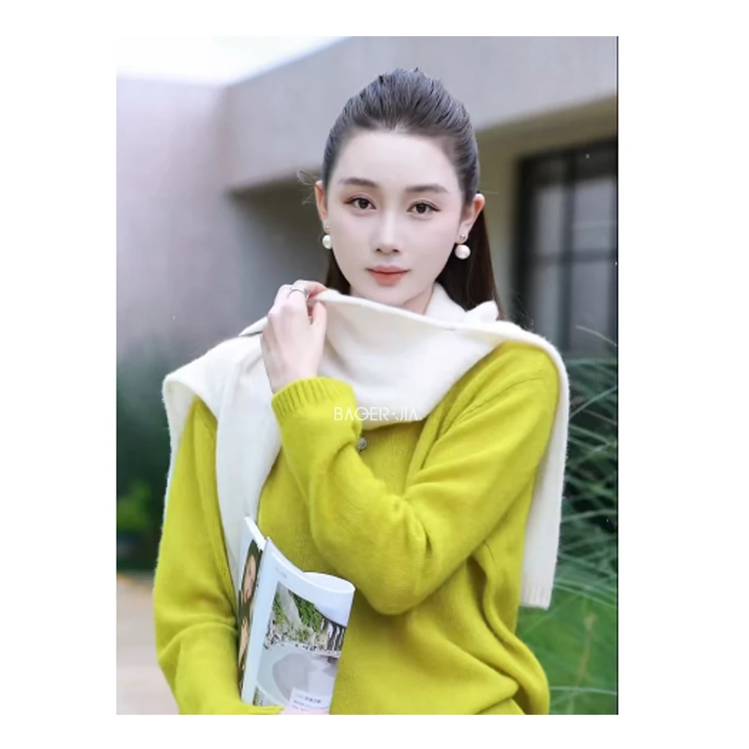 31-【软糯如云】宝儿家含幂BV88025308早秋款宽松圆领百搭长袖上衣