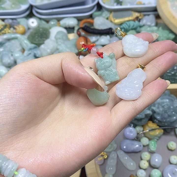 翡翠散珠天然缅甸翡翠