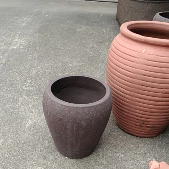 废***咪红陶花盆透气性吸水性好