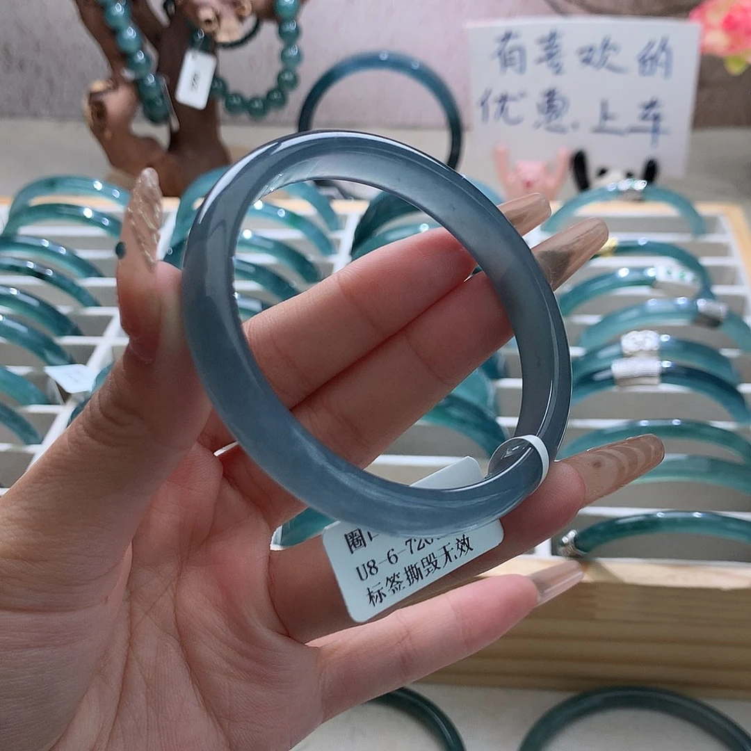 ****璇翡翠手镯未镶嵌纯天然a货翡翠