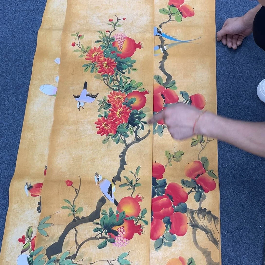 国画纯手工制作的