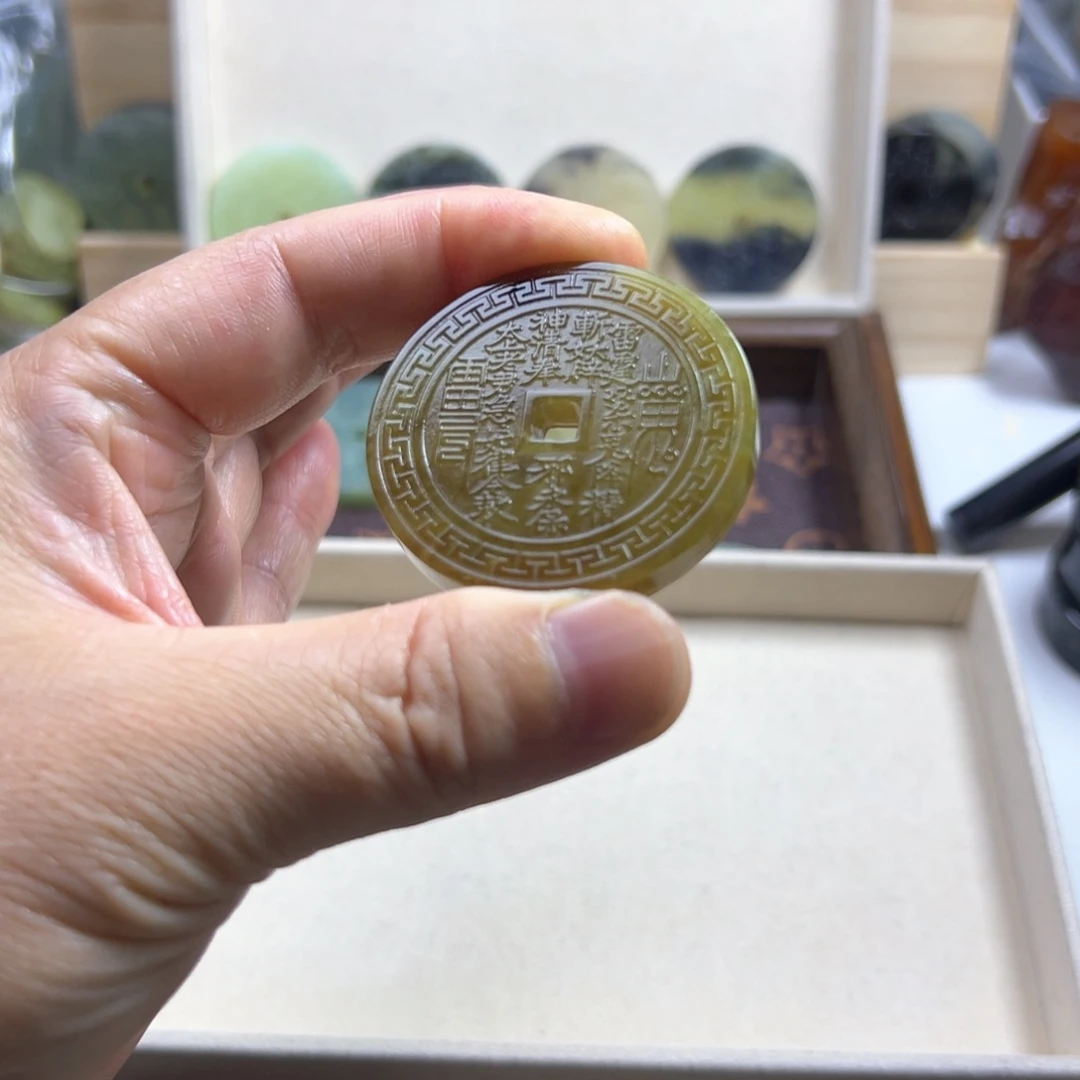 景***田蛇纹石玉合金颈饰