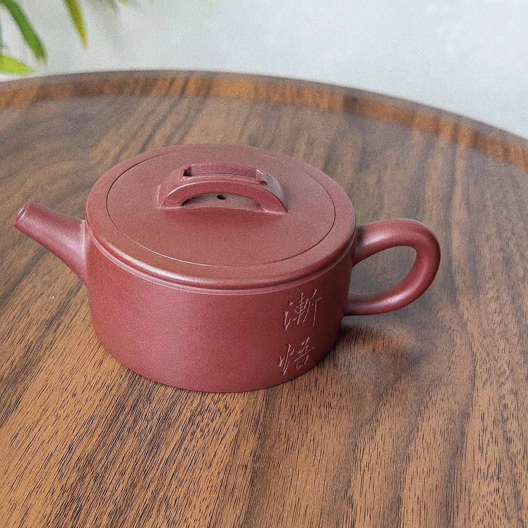 大口180cc汉瓦实用茶壶泡茶紫砂紫砂壶
