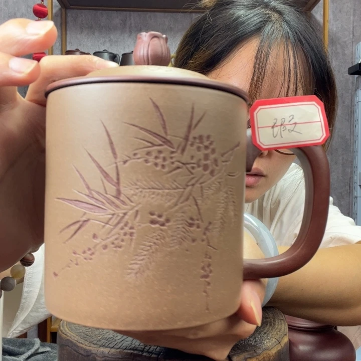 茶杯紫砂原矿紫砂杯
