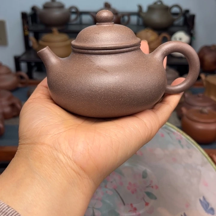 茶壶紫砂柱*.手工制作原矿紫砂